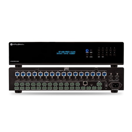 Atlona 4Kuhd Dual-Distance 1616 HDMI To Hdbaset Matrix AT-UHD-PRO3-1616M